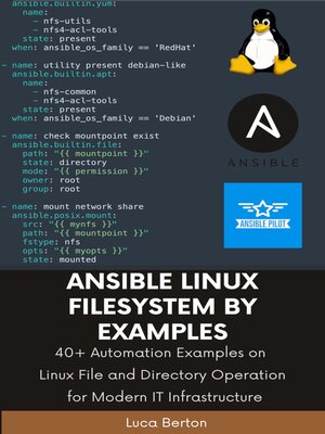 cover image of Ansible Linux Filesystem by Examples